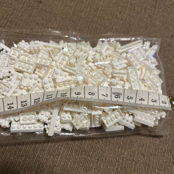 LEGO 1x2 Panel w/ Center Divider-Heel Protector White Large Qty No Label Read - Picture 15 of 16